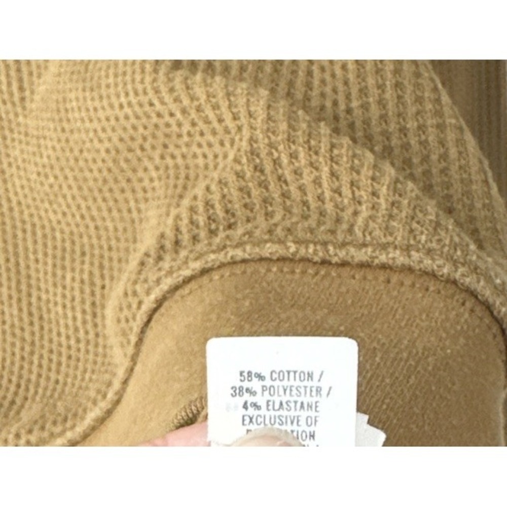 Aerie Women's Cozy Waffle Knit Hoodie Sz XL Brown - Picture 3 of 4